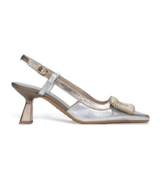 Hispanitas Chaussures en cuir argent� � bout pointu