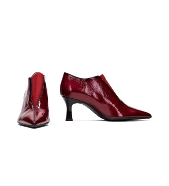 Hispanitas Maroon Aitana Leather Shoes -Heel height 6cm