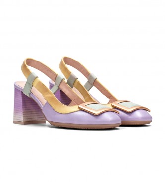 Hispanitas Australia lilac leather shoes -Height heel 6,5cm