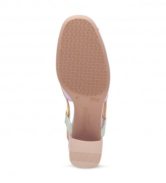 Hispanitas Zapatos de Piel Australia lila -Altura tacn 6,5cm-