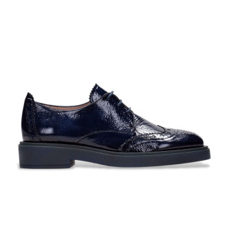 Hispanitas Zapatos de Piel Bowling marino