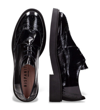 Hispanitas Scarpe da bowling in pelle nera