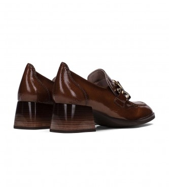 Hispanitas Charlize brown leather shoes -Heel height 4.5cm