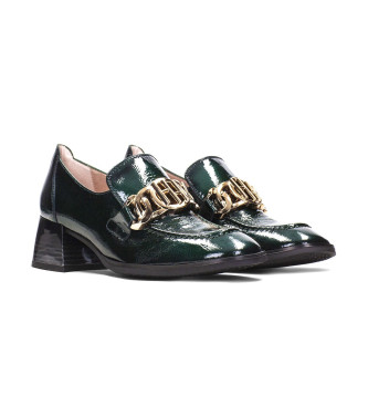 Hispanitas Charlize green leather shoes -Heel height 4.5cm