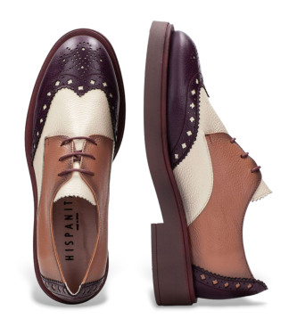 Hispanitas Chaussures classiques en cuir marron