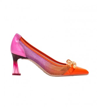 Hispanitas Sapatos de couro Dalia lils, laranja -Altura do calcanhar 6,5cm