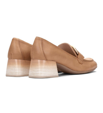 Hispanitas Desert brown leather shoes -Heel height 4.5cm