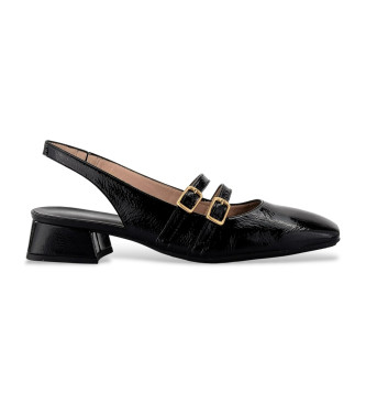 Hispanitas Escarpins � talon en cuir noir