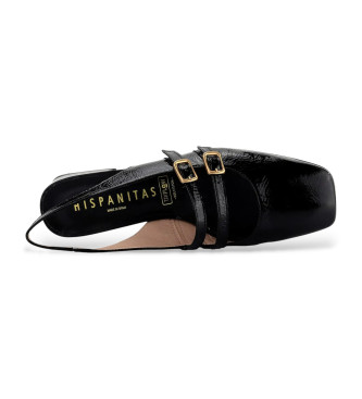 Hispanitas Escarpins � talon en cuir noir