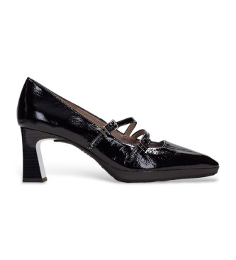 Hispanitas Mary Jane ankara black leather shoes