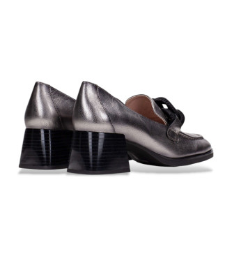 Hispanitas Silberne Menorca Lederschuhe