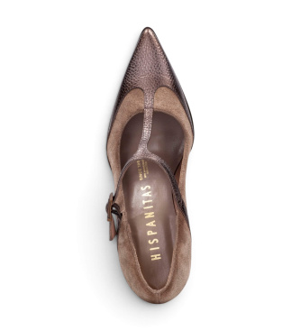 Hispanitas Pariser Lederschuhe taupe