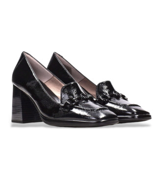 Hispanitas Chaussures  bout carr en cuir noir