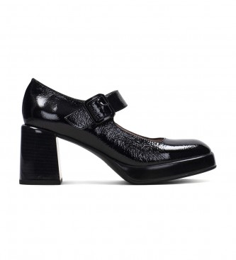Hispanitas Tokio Black leather shoes -Heel height 7cm