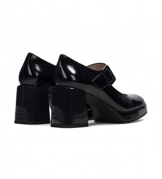 Hispanitas Tokio Black leather shoes -Heel height 7cm