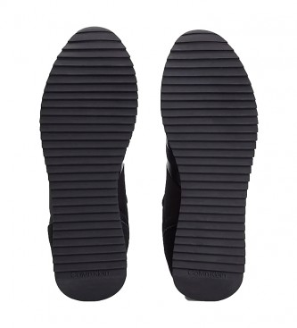 Calvin Klein Zapatillas de piel Lace Up Mix HM0HM00315 negro