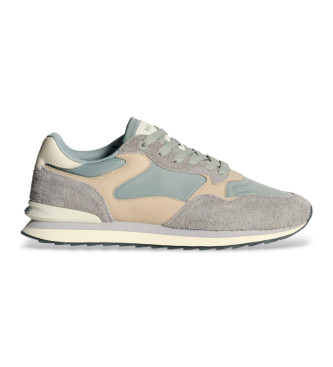 HOFF Sneakers City Dusseldorf in pelle grigia