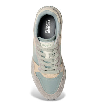 HOFF Sneakers City Dusseldorf in pelle grigia