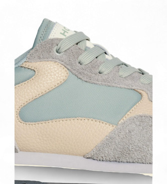 HOFF Sneakers City Dusseldorf in pelle grigia