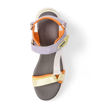 HOFF Multicoloured suede sandals Tetiadora -Height 5cm wedge