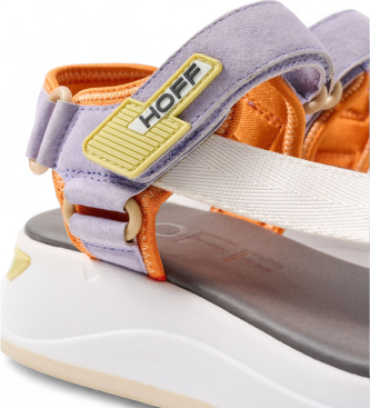 HOFF Multicoloured suede sandals Tetiadora -Height 5cm wedge