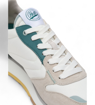 HOFF Agrinio leather trainers white, green