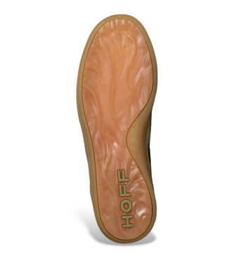 HOFF Sneakers Alley Taupe in pelle marrone