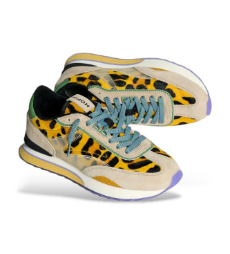 HOFF Sneakers in pelle con stampa animalier artistica 