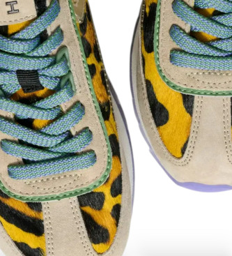 HOFF Sneakers in pelle con stampa animalier artistica 