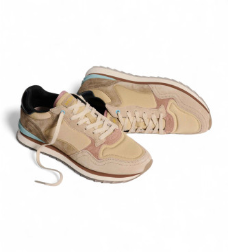 HOFF Avignon beige leren sportschoenen