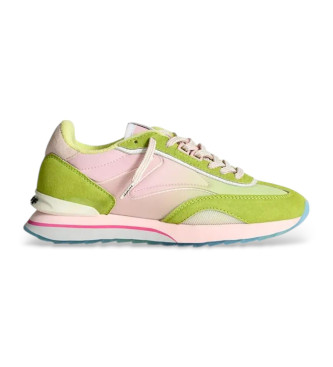 HOFF Cat lime green leather trainers