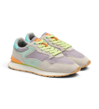 HOFF City Dopamine Leder Sneakers grau, lila