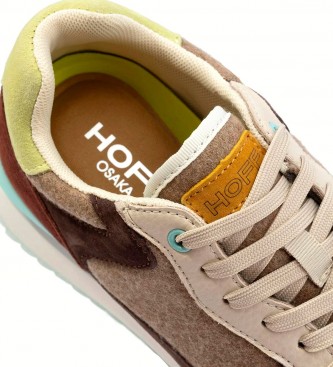 HOFF Osaka Brown leather sneakers