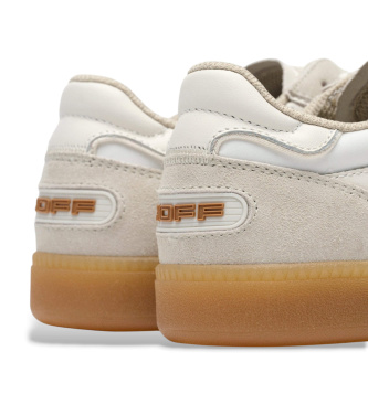 HOFF White beige Leather Park Sneakers