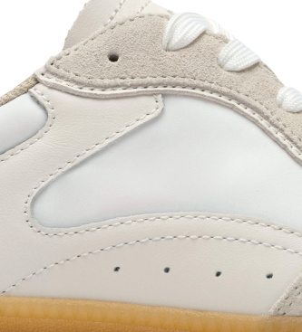 HOFF White beige Leather Park Sneakers