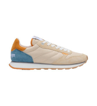 HOFF Sparta beige leather trainers