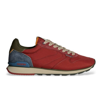 HOFF Sneakers in pelle rossa da pista e campo