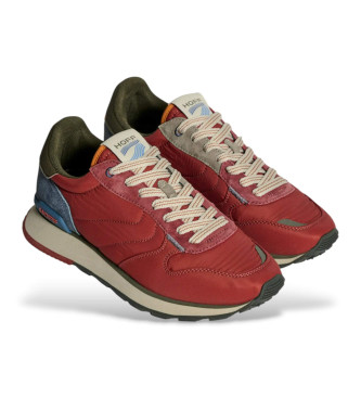 HOFF Sneakers in pelle rossa da pista e campo