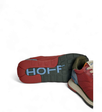 HOFF Sneakers in pelle rossa da pista e campo