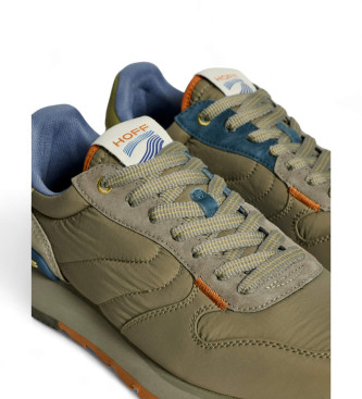 HOFF Sneakers in pelle verde da pista e campo