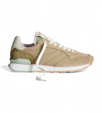 HOFF Xanthos Brown Leather Sneakers