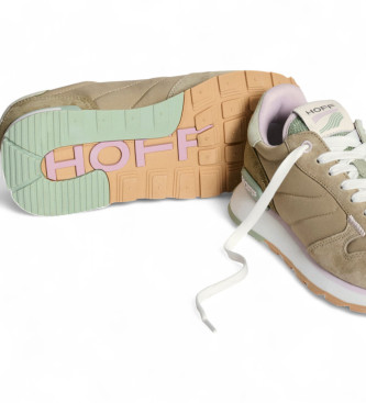 HOFF Xanthos Brown Leather Sneakers