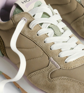 HOFF Xanthos Brown Leather Sneakers