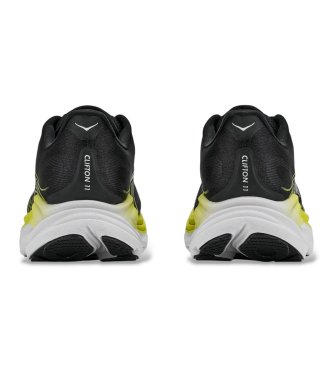HOKA Clifton 11 black sneakers