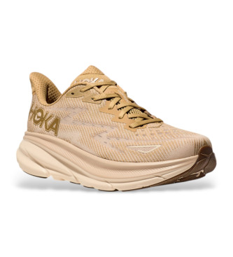 HOKA Clifton 9 Schuhe beige