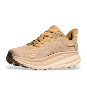 HOKA Clifton 9 Chaussures beige