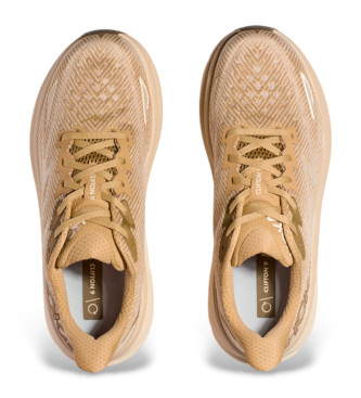 HOKA Clifton 9 Schuhe beige