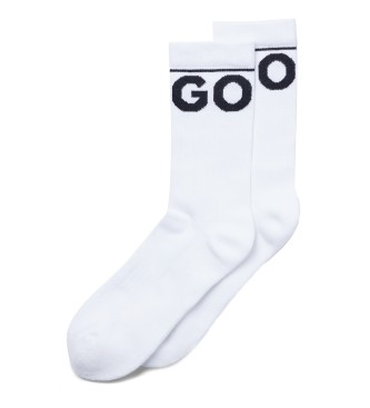 HUGO Packung mit zwei weien Logo-Socken