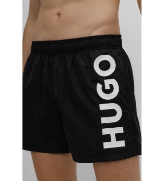 HUGO Black Contrast Logo Swimsuit
