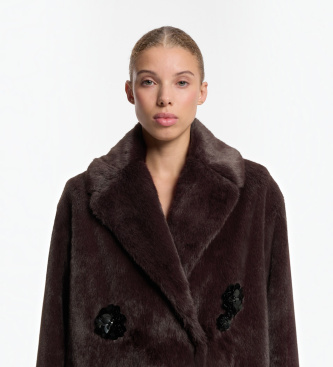 HUGO Manteau Minte marron